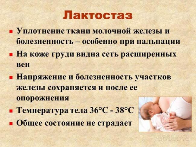 основные симптомы лактостаза
