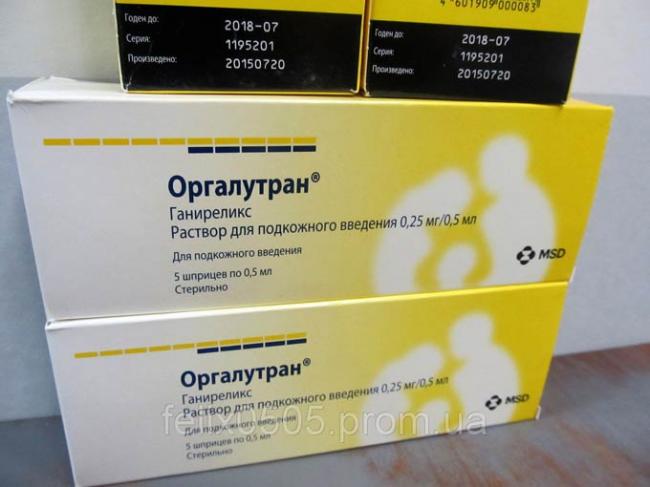 оргалутран для стимуляции